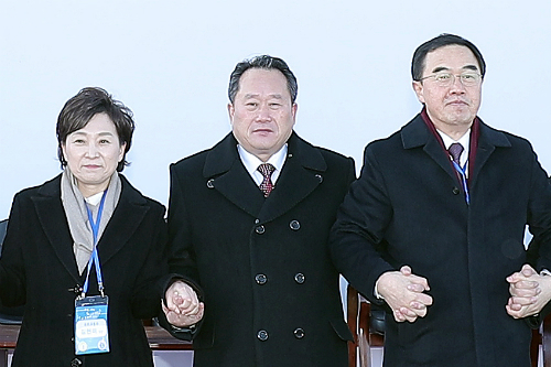 김현미, 남북 철도연결 착공식에서 "동북아 상생번영의 대동맥"