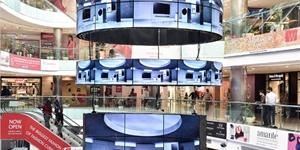 LG전자, 인도 델리 최대 쇼핑센터에 올레드 사이니지 조형물 설치