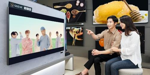 삼성전자, 세계 TV매장에서 BTS '다이너마이트' 뮤직비디오 방영