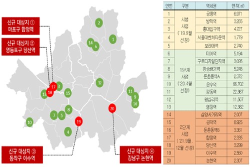 서울시, 역세권 활성화사업 대상지로 합정 당산 이수 논현 4곳 추가  