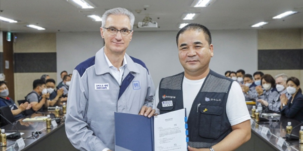 한국GM 노사 임단협 조인식 열어, 2년 연속 무파업 교섭 마무리 