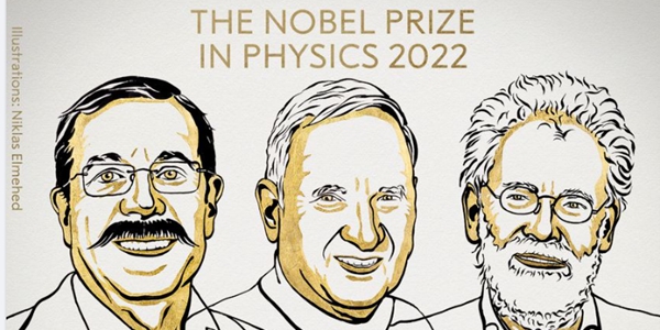 노벨 물리학상에 양자역학 원리 증명한 과학자 3명, 양자 얽힘 현상 규명