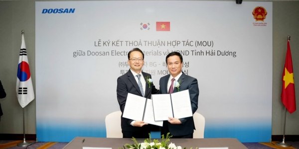두산그룹 베트남 사업 확대, '전기차용 전자소재'  '친환경 연료전환' 협력 