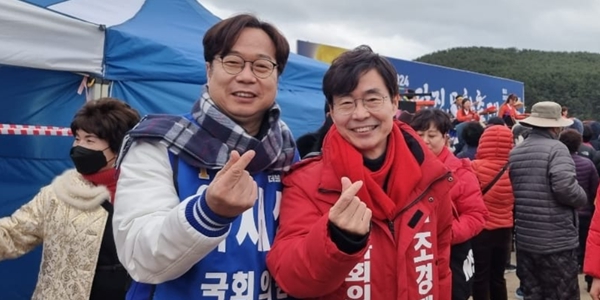 [여론조사꽃] 부산 사하을 총선 가상대결, 국힘 조경태 민주 이재성에 앞서