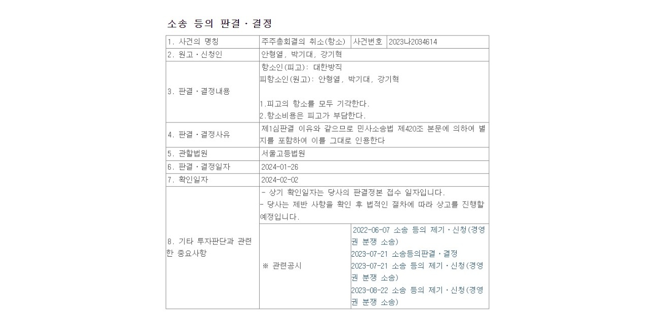 [Who Is ?] 설범 대한방직 대표이사 회장