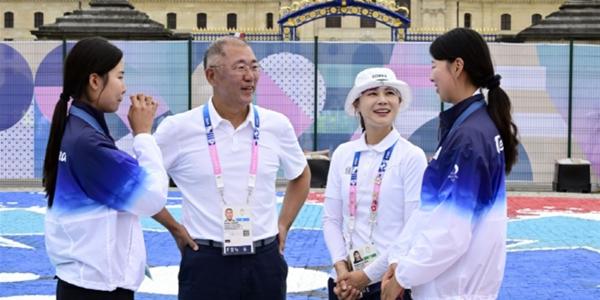 '세계 최강' 한국 양궁 이끈 정의선의 경영 리더십, 대담성 혁신성 포용성 