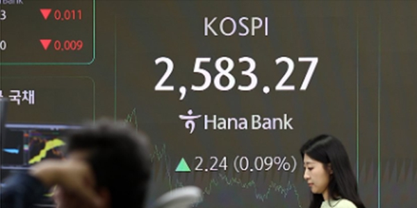 코스피 밸류업 바람에 외국인 매도세에도 강보합, 코스닥은 1% 가까이 빠져