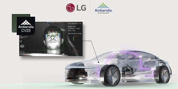 LG전자, 미 AI반도체 기업 암바렐라와 '운전자 모니터링 시스템' 선보인다
