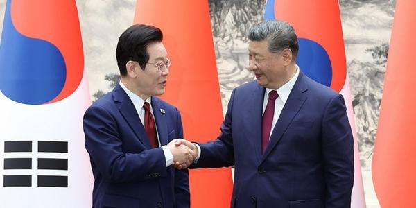 이재명 시진핑과 90분 대좌, 