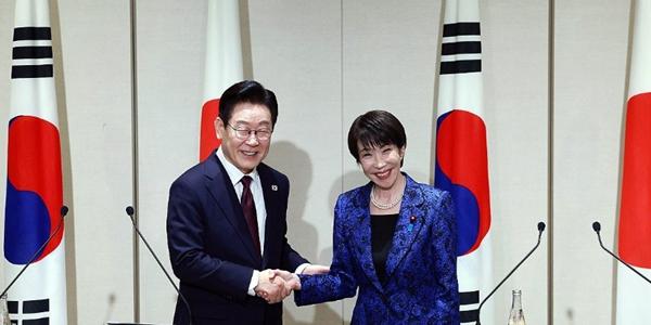 이재명 일본 총리 다카이치와 회담, 