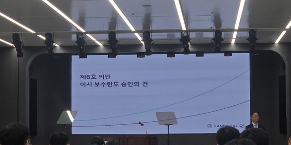 한진칼 조원태 사내이사 재선임 94%로 가결, 호반도 찬성표 던진듯