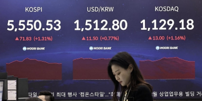 코스피 이란 전쟁 종전 기대감에 장중 5520선 상승, 원/달러 환율 1512.2원 출발 