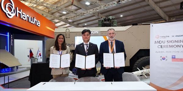 한화에어로스페이스, 유럽 인드라그룹과 칠레 장갑차 사업 협력 체결