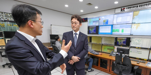 KT 대표 박윤영 부산 국제통신센터 현장 점검, 