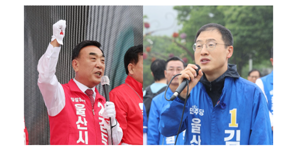 [여론조사꽃] 울산시장 선거, 민주당 김상욱 36.7% vs 국힘 김두겸 34.7%