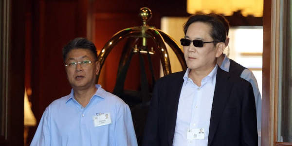 삼성전자 회장 이재용 미국 '선밸리 콘퍼런스' 참석, 파운드리 사업부장 동행 