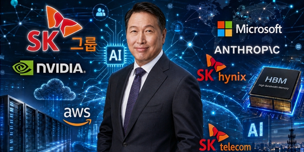 [AI 뭉쳐야 산다④] SK그룹 빅테크들과 잇단 동맹, 최태원 HBM에서 데이터센터까지 AI 영토 확장
