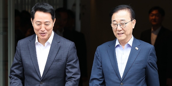 김윤덕 오세훈 용산공원 이견 여전, 탄천 대안 검토·정비사업은 접점